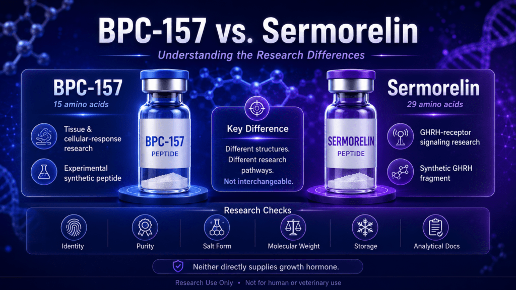 BPC-157 vs. Sermorelin: Understanding the Research Differences